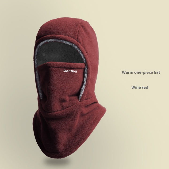 Fleece bivakmuts met capuchon, warm en winddicht