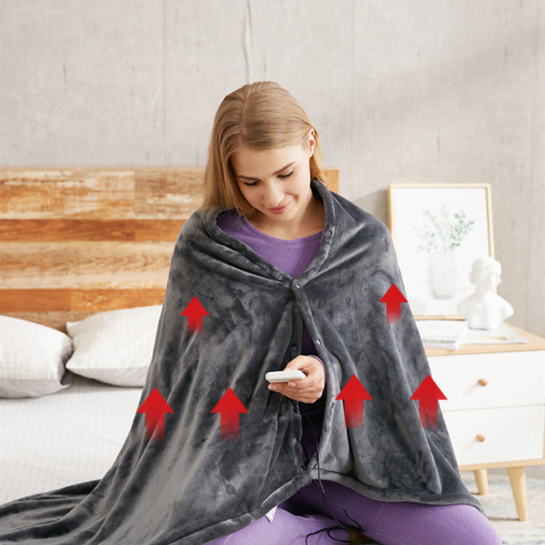 Verwarmde deken met USB – zachte omslagdoek met warmte