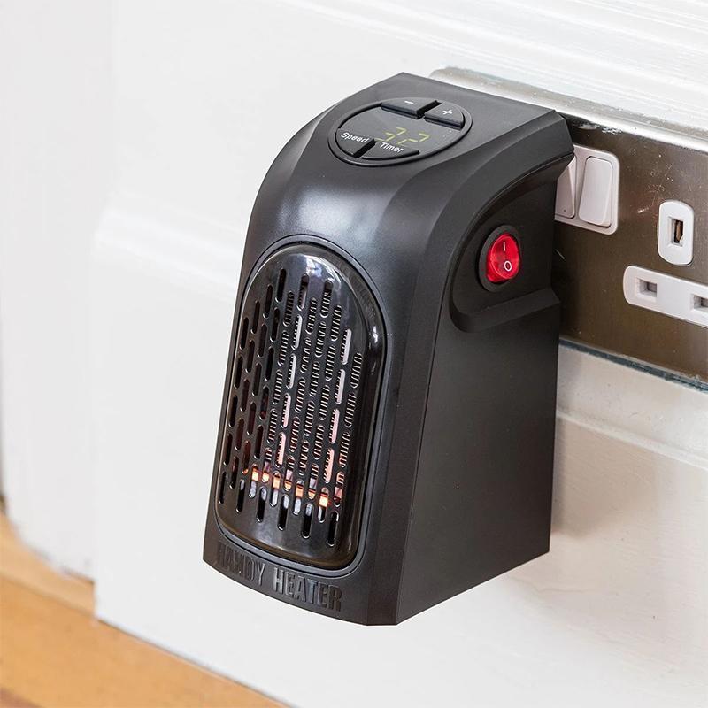 Warmteparadijs™ Keramische stopcontactkachel met timer en thermostaat