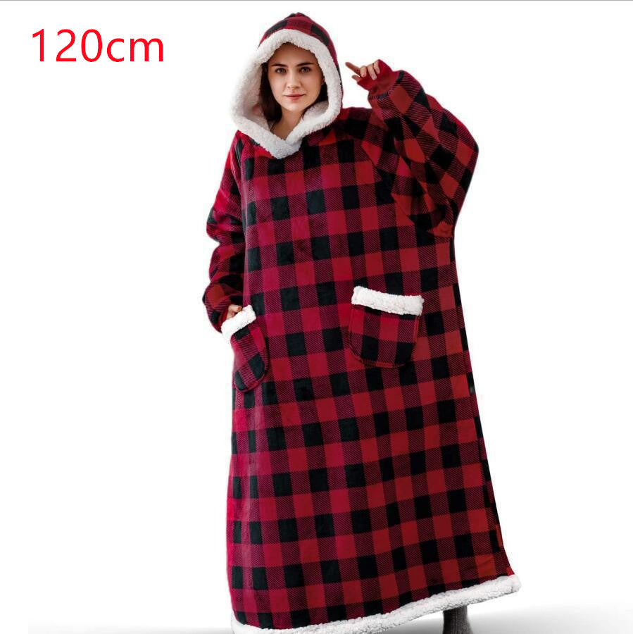 Hoodie deken oversized met zak, zacht en extra warm