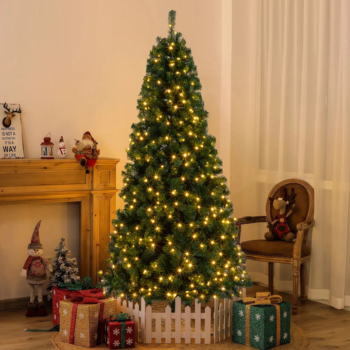 Kunstkerstboom met warmwitte ledverlichting