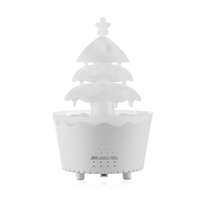 Stille aroma diffuser met afstandsbediening in wit of houtlook