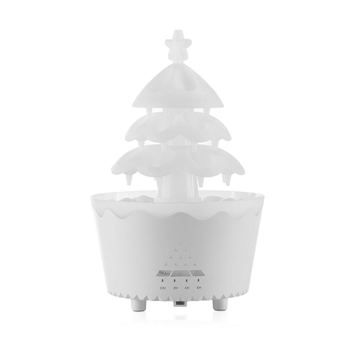 Warmteparadijs Stille aroma diffuser met timer, afstandsbediening en warm goudlicht
