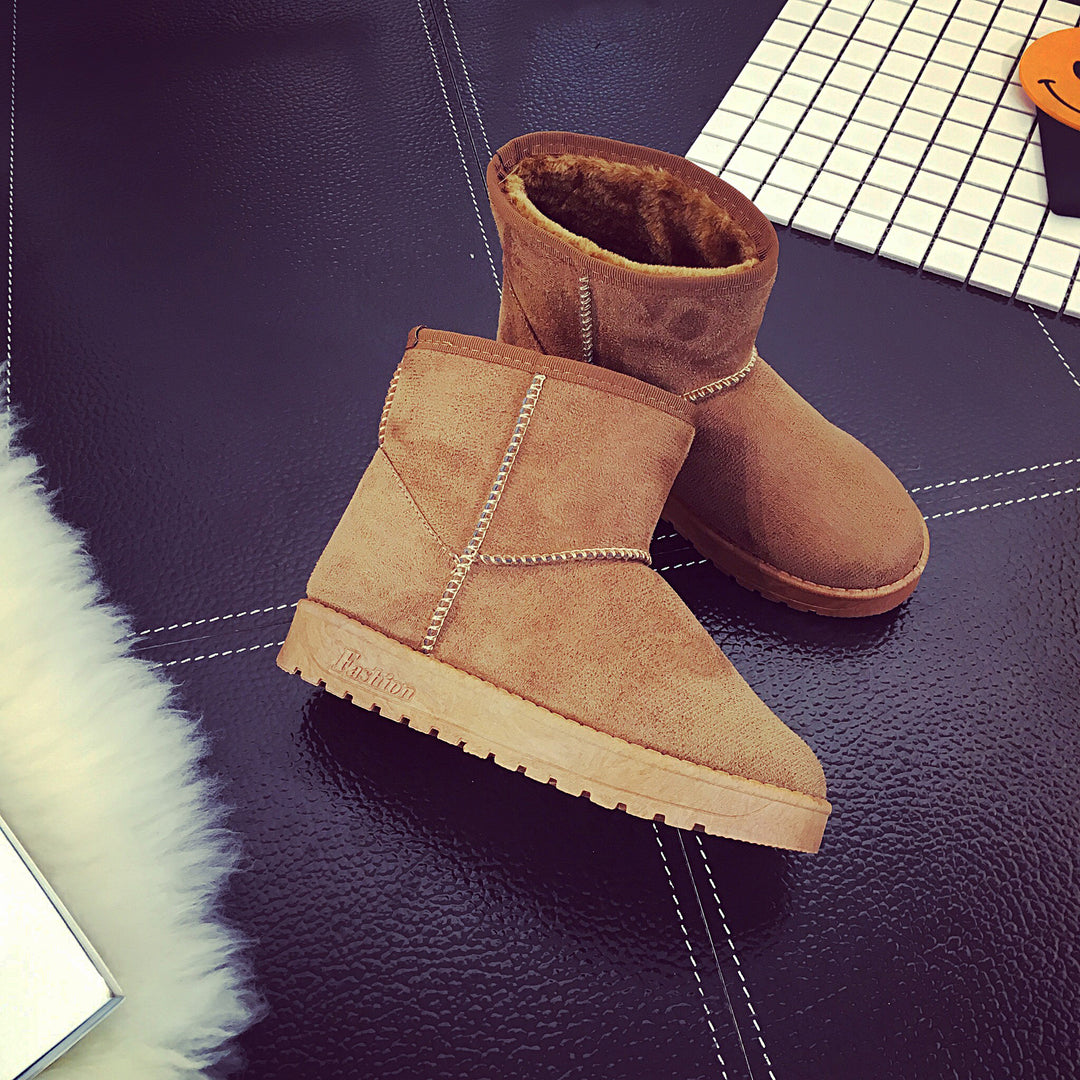 Snowboots dames met kunstbont, antislip en slijtvast in 11 kleuren