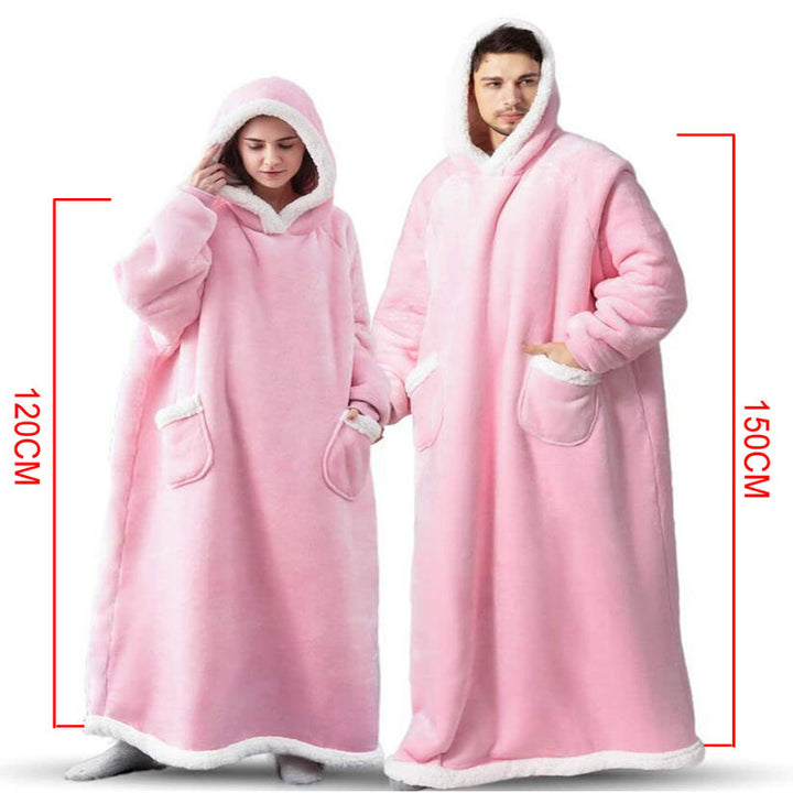 Hoodie deken oversized met zak, zacht en extra warm