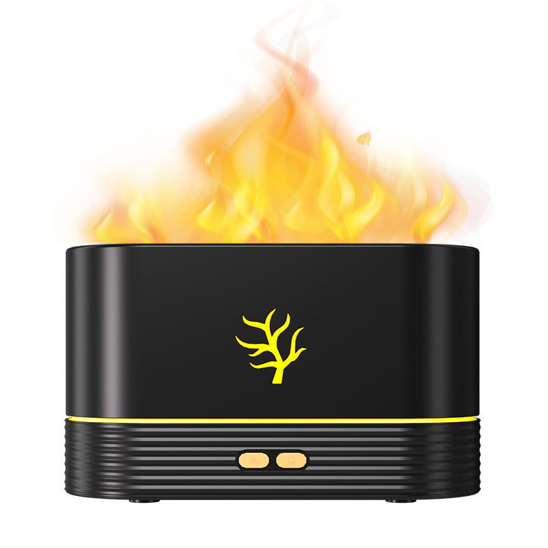 Vlam aroma diffuser met sfeerlicht en droogloopbeveiliging