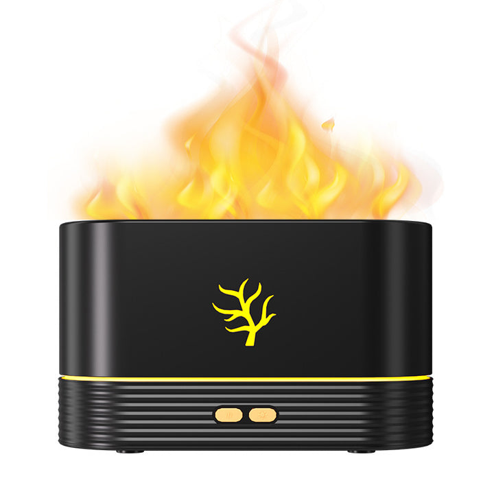 Vlam aroma diffuser met sfeerlicht en droogloopbeveiliging