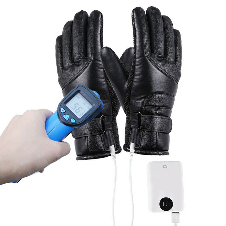 Verwarmde handschoenen winddicht met touchscreen voor fietsen en skiën