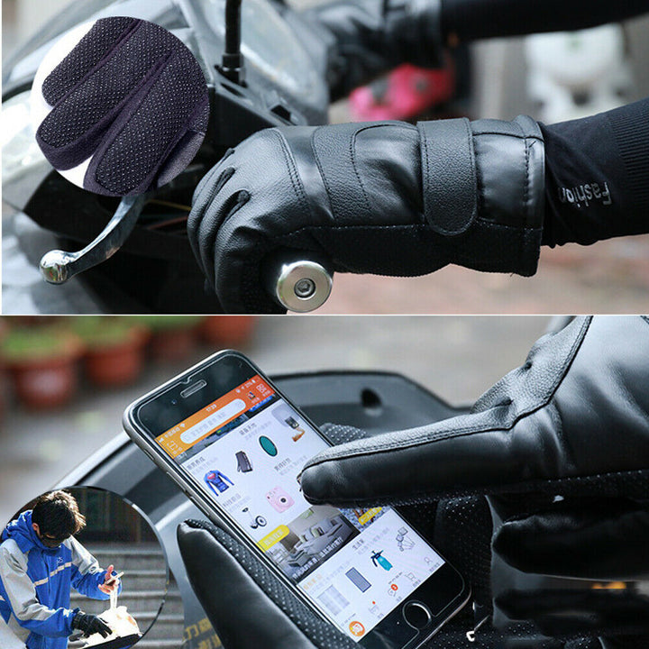 Verwarmde handschoenen winddicht met touchscreen voor fietsen en skiën