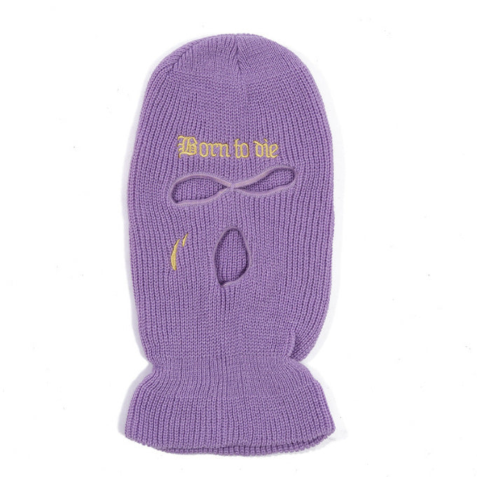 Katoenen skimasker met drie gaten, volledig gezicht