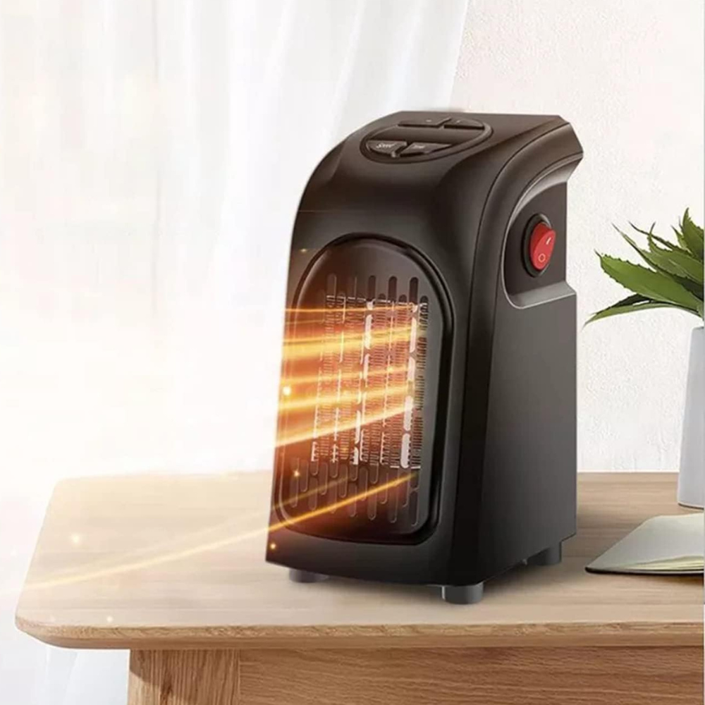 Warmteparadijs™ Stopcontactkachel met thermostaat en PTC-element