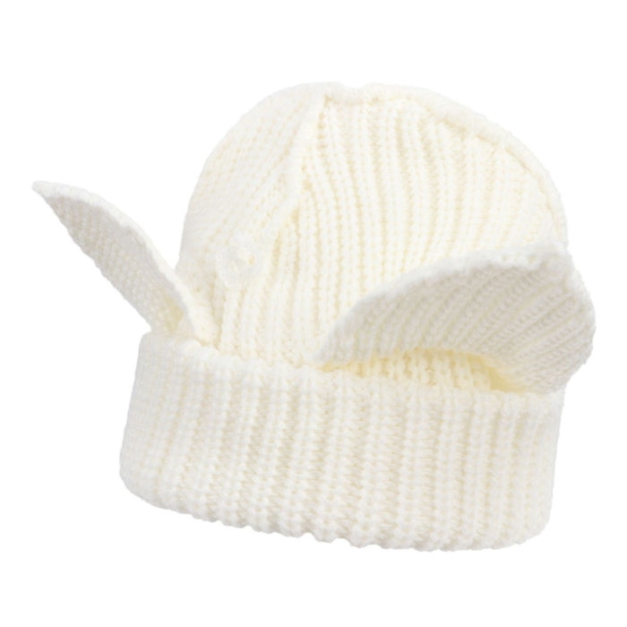 Warmteparadijs Grofgebreide beanie met kattenoortjes