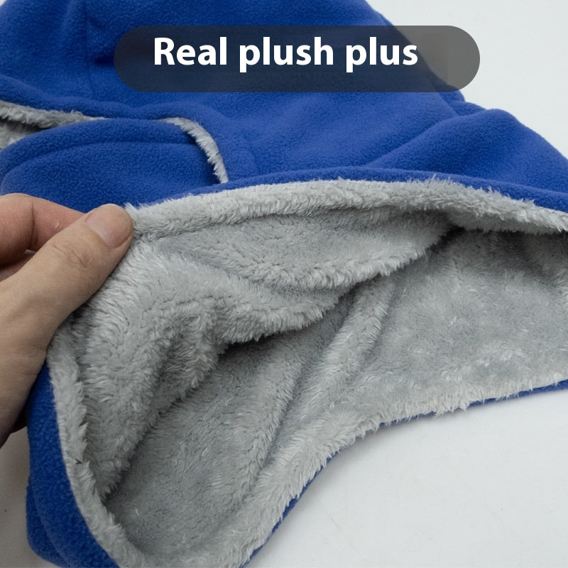 Fleece bivakmuts met capuchon, warm en winddicht