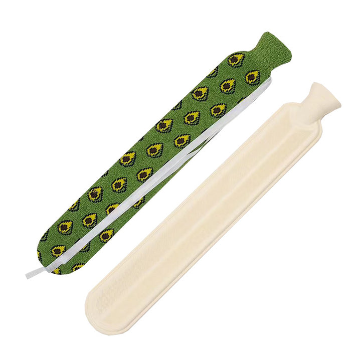 Kruik 2 liter met zachte fleece hoes en buikband