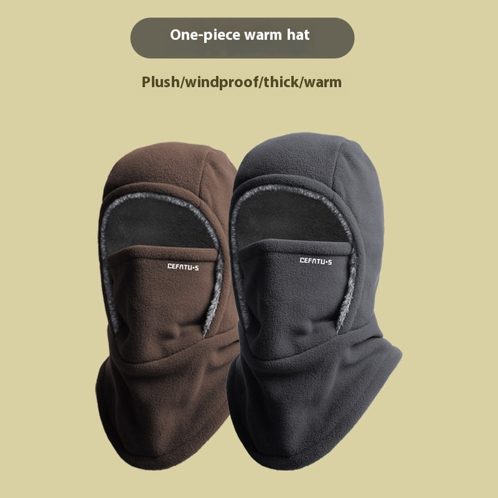 Fleece bivakmuts met capuchon, warm en winddicht
