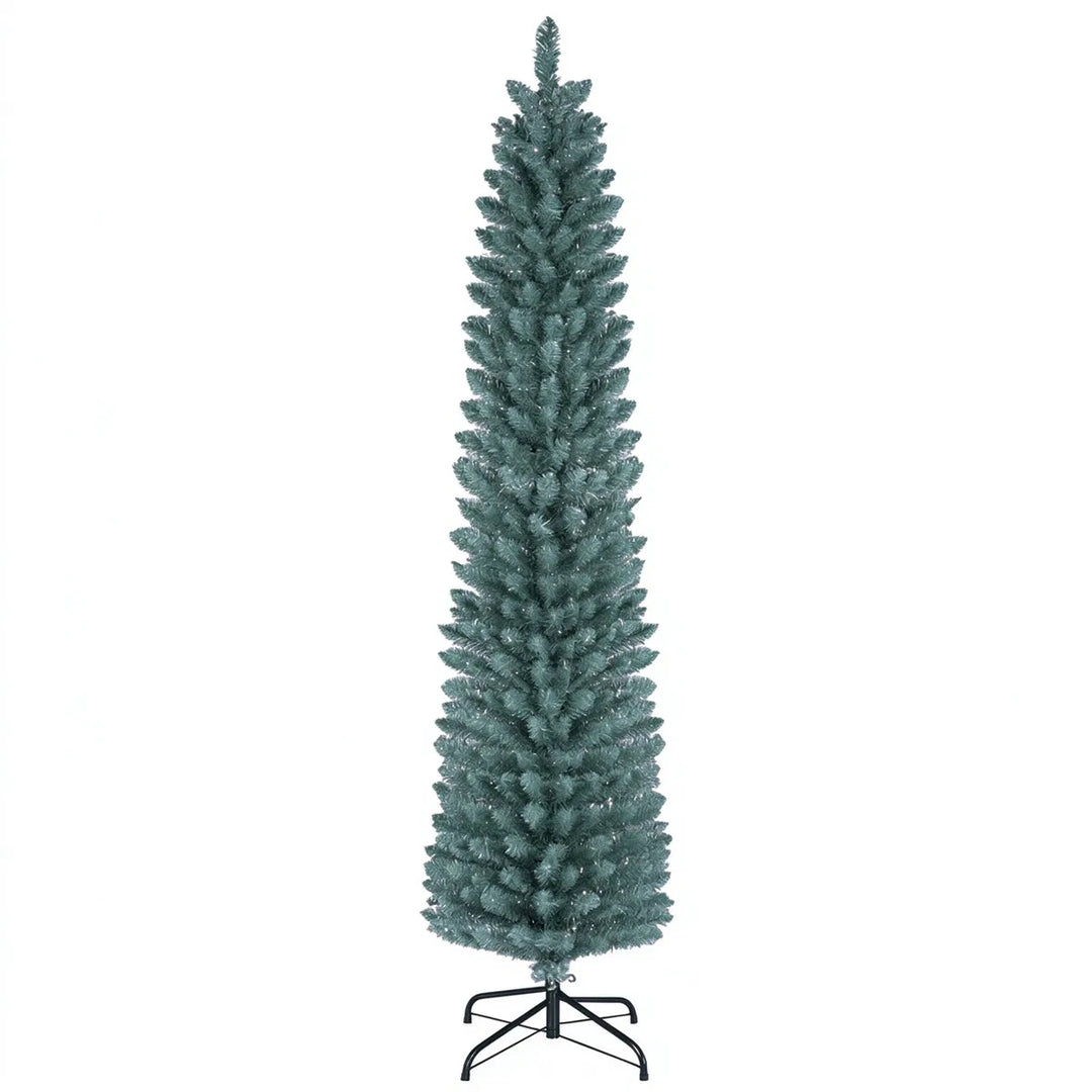 Berijpte smalle kerstboom van 183 cm