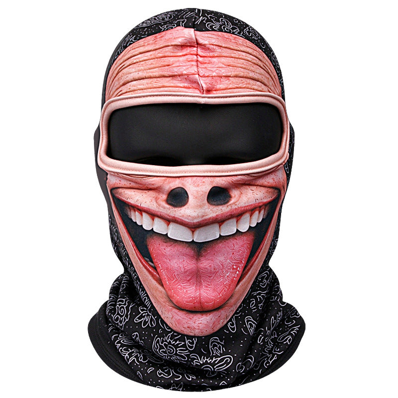 Grappige 3D-bivakmuts met fleece, warm en winddicht
