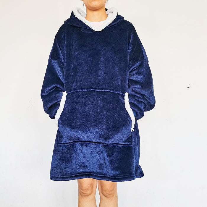 Warmteparadijs Oversized deken-hoodie met sherpa voering