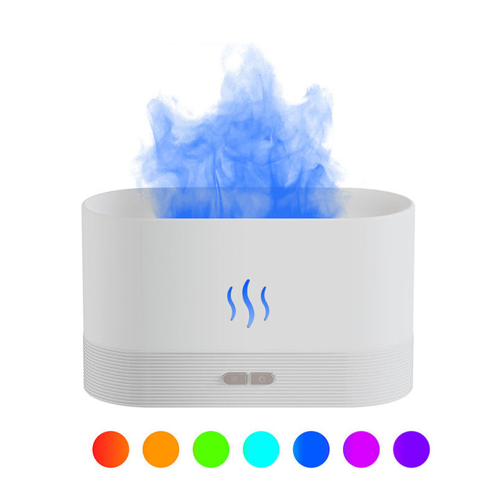 Aroma diffuser met vlameffect, ultrasone luchtbevochtiger