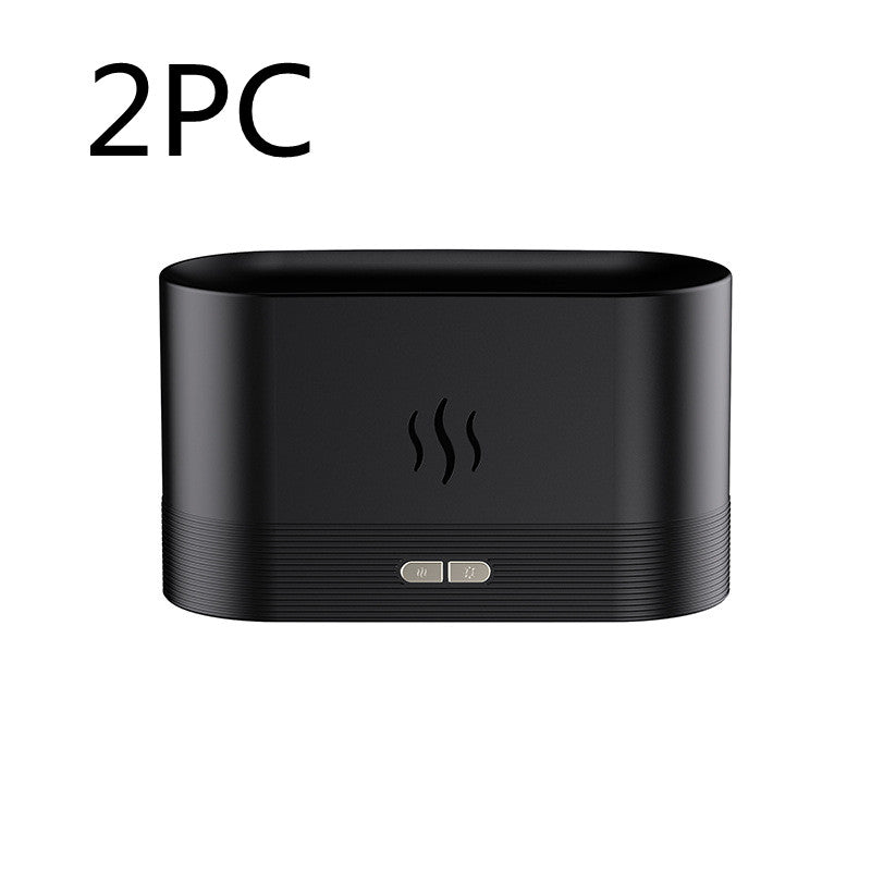 Aroma diffuser met vlameffect, ultrasone luchtbevochtiger