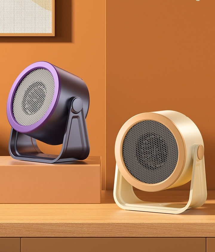 Ronde ventilatorkachel op kantelbare voet