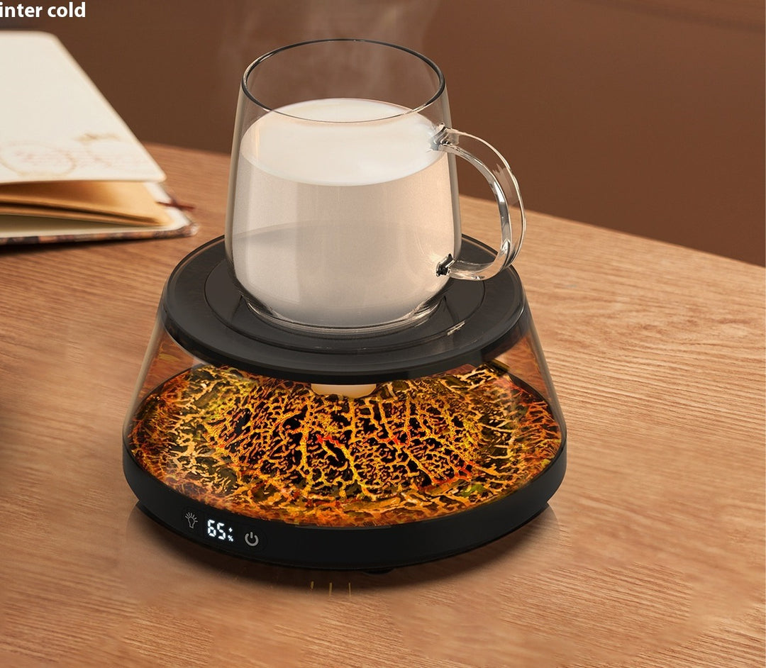 Bekerwarmer in vulkaanlook met gloeiende voet