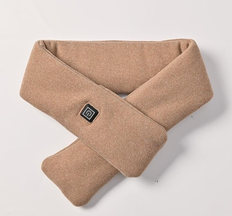 Verwarmde fleece sjaal om de nek