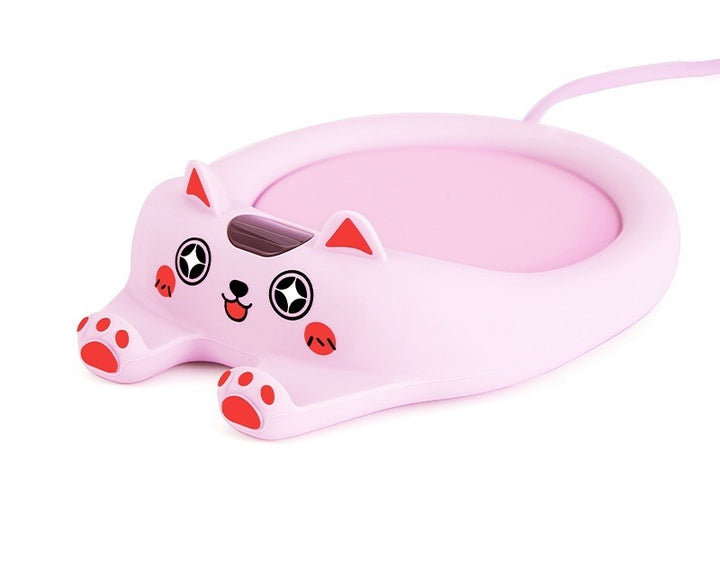 Kopwarmer in kattenvorm met mok
