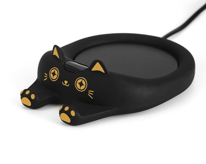 Kopwarmer in kattenvorm met mok