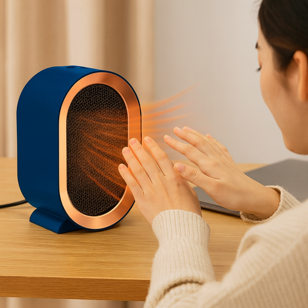 Warmteparadijs™ Keramische ventilatorkachel 1200W met timer