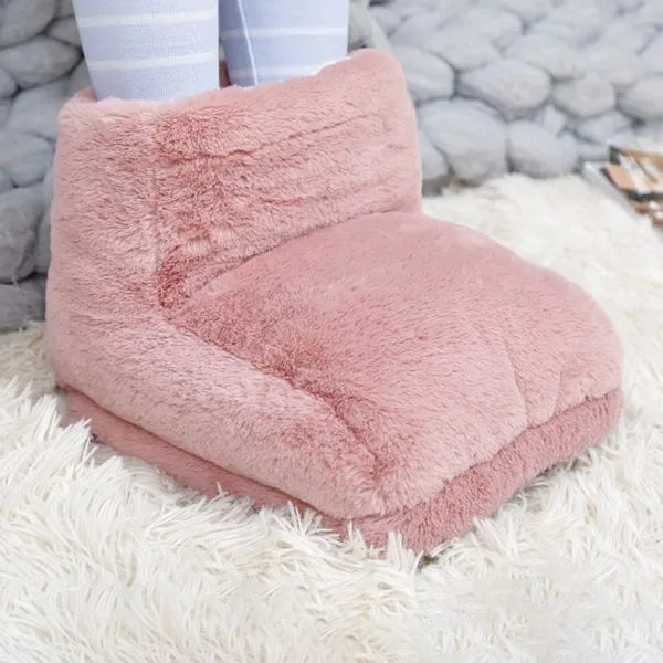 Warmteparadijs™ Elektrische voetenwarmer met USB en zacht fleece, 3 standen