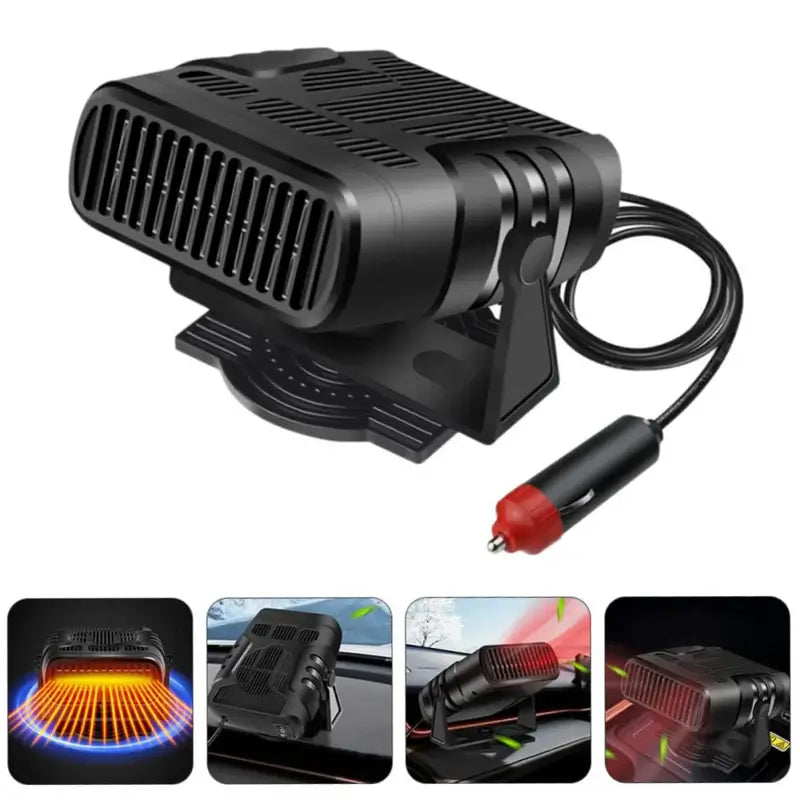 Warmteparadijs™ Draagbare 12V autokachel met koelfunctie en draaibare houder