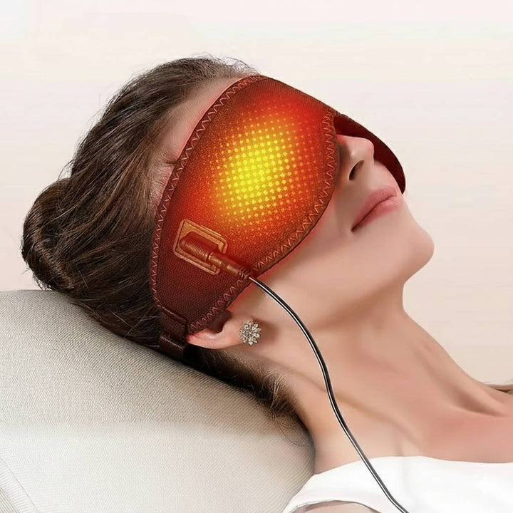 Warmteparadijs™ Verwarmd oogmasker met drie warmtestanden, trilling en timer