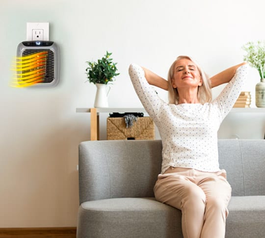 Warmteparadijs™ Snelle elektrische kachel met instelbare temperatuur