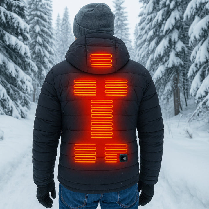 Warmteparadijs™ Verwarmde jas met warmtezones op borst en rug
