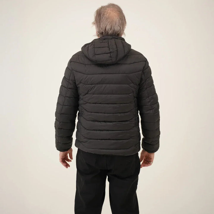 Warmteparadijs™ Verwarmde gewatteerde jas met warmte in mouwen en rug