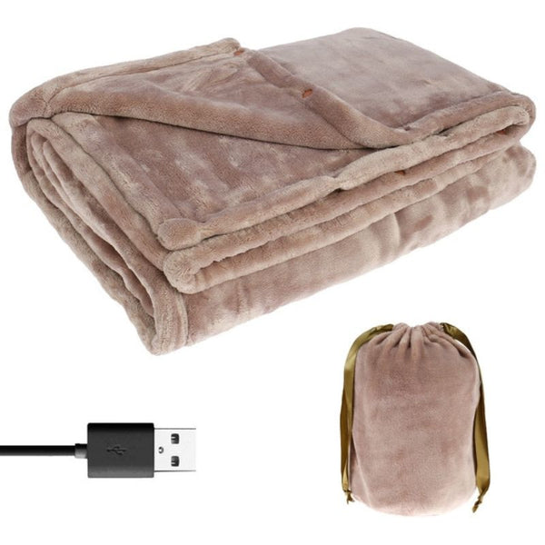 Warmteparadijs™ Grote USB-warmtedeken van zachte flanel voor twee