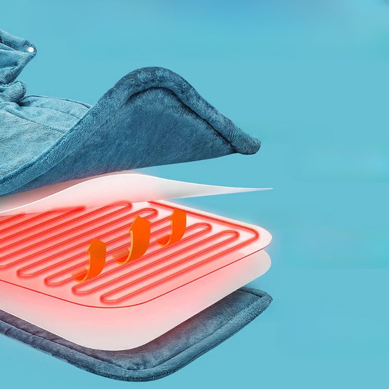 Warmteparadijs™ Elektrische warmtesjaal voor nek en schouders, snel warm
