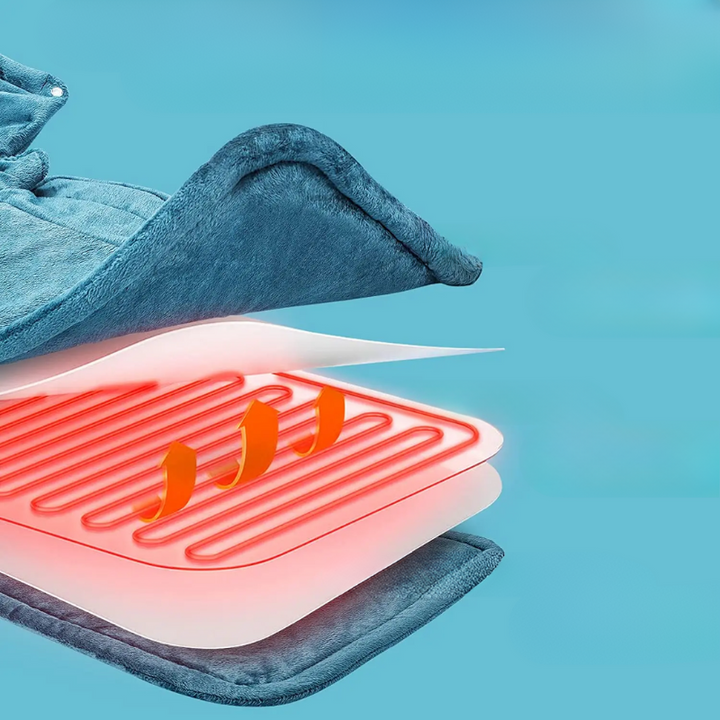 Warmteparadijs™ Elektrische warmtesjaal voor nek en schouders, snel warm