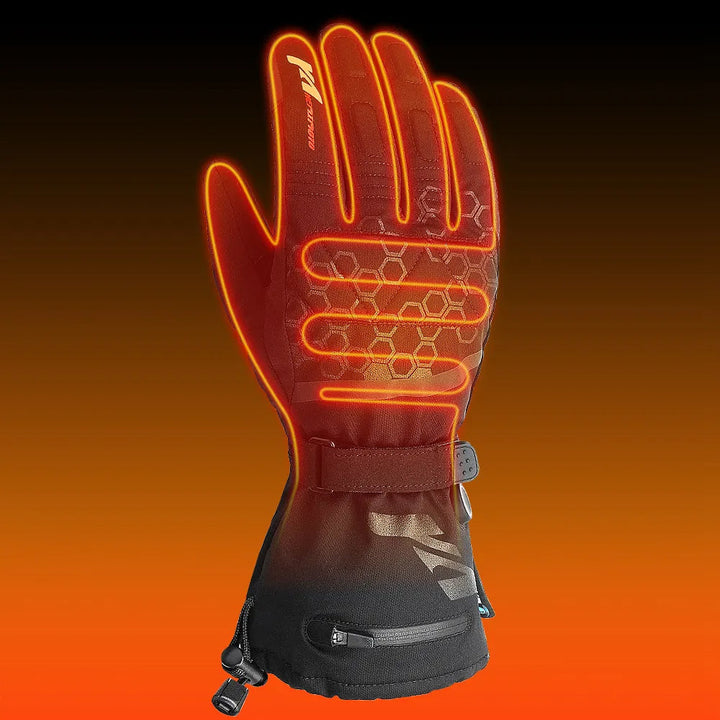 Warmteparadijs™ Waterdichte verwarmde handschoenen met oplaadbare accu