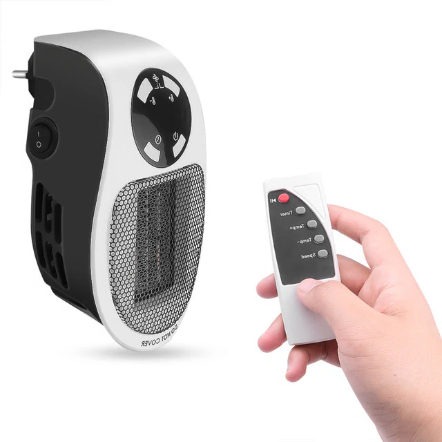 Warmteparadijs™ Stille minikachel met afstandsbediening, thermostaat en timer