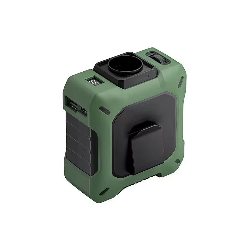 Warmteparadijs™ Draagbaar mini-kacheltje met lcd-scherm en stil