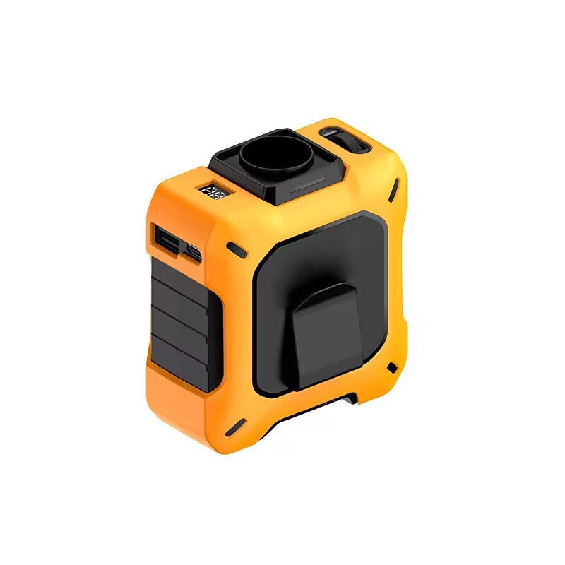 Warmteparadijs™ Draagbaar mini-kacheltje met lcd-scherm en stil