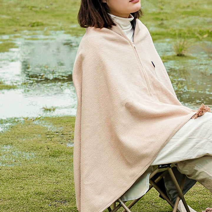 Warmteparadijs™ USB-warmteplaid van wafelfleece met drie standen