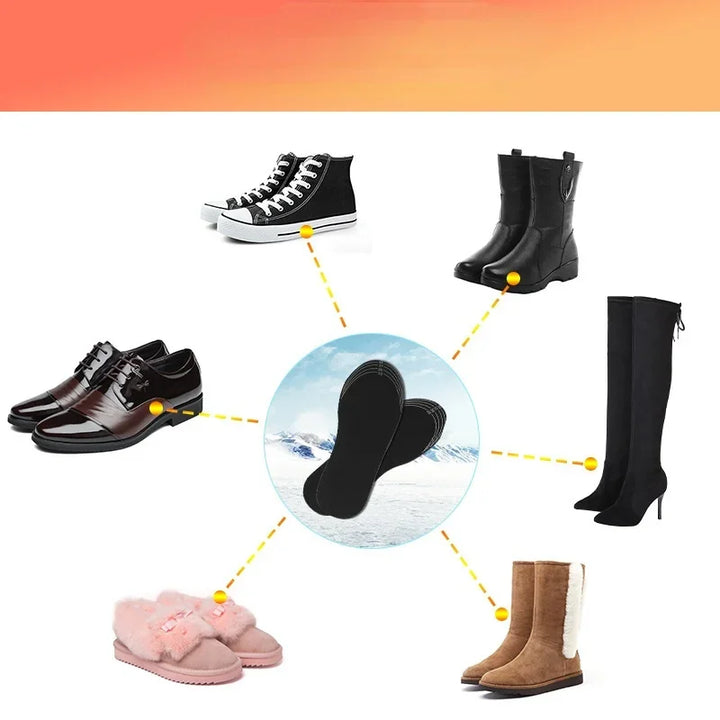 Warmteparadijs™ Verwarmde inlegzolen met USB en koolstofvezelwarmte