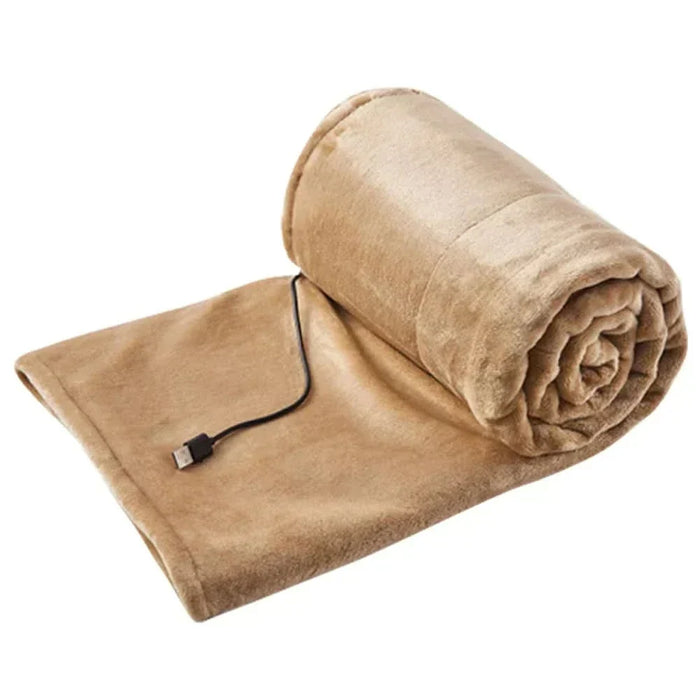 Warmteparadijs™ USB-verwarmde fleecedeken met drie warmtestanden