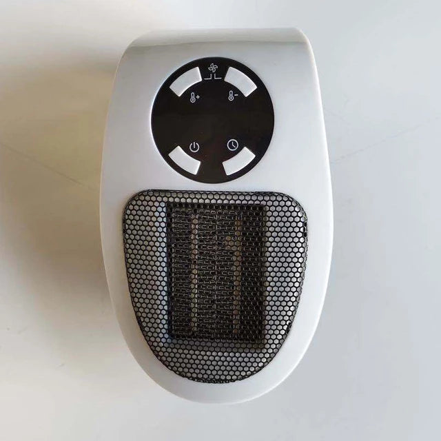 Warmteparadijs™ Mini stopcontactkachel met afstandsbediening en timer