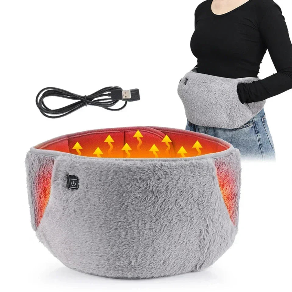 Warmteparadijs™ Verwarmde buikband en handwarmer 2-in-1 via USB