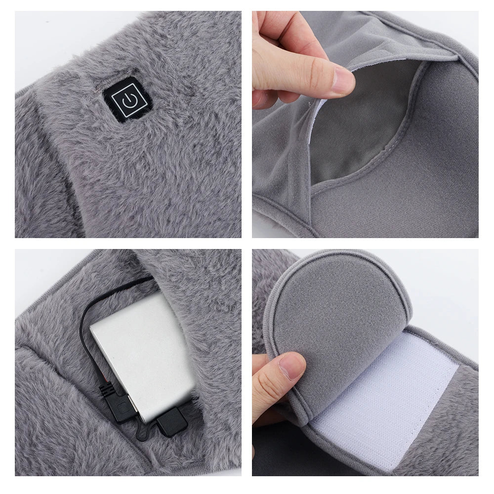 Warmteparadijs™ Verwarmde buikband en handwarmer 2-in-1 via USB