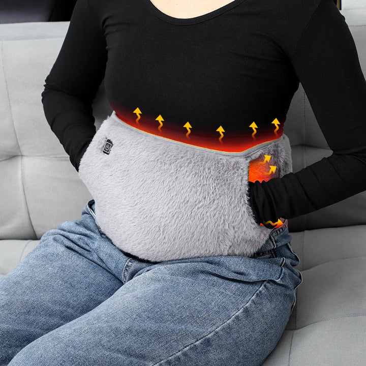 Warmteparadijs™ Verwarmde buikband en handwarmer 2-in-1 via USB
